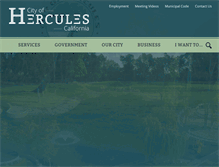 Tablet Screenshot of ci.hercules.ca.us
